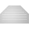 Ekena Millwork Octagonal Top Surface Mount PVC Gable Vent w/ 2"W x 1-1/2"P Brickmould Frame, 32"W x 20"H GVPOT32X2002SF - alternate 3
